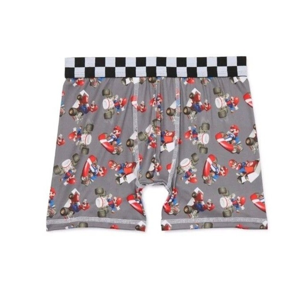 Mario Kart Boys 4pk Boxer Briefs Small 4/5 + 2x3pk Wonder Nation No Show Socks M - Picture 6 of 11